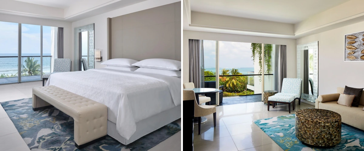 hotel bedroom furniture design in Sheraton Bali Kuta Resort