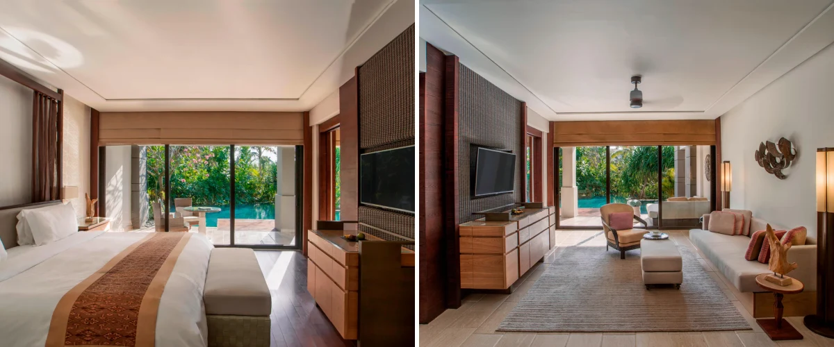 hotel bedroom furniture design in The Ritz-Carlton Bali
