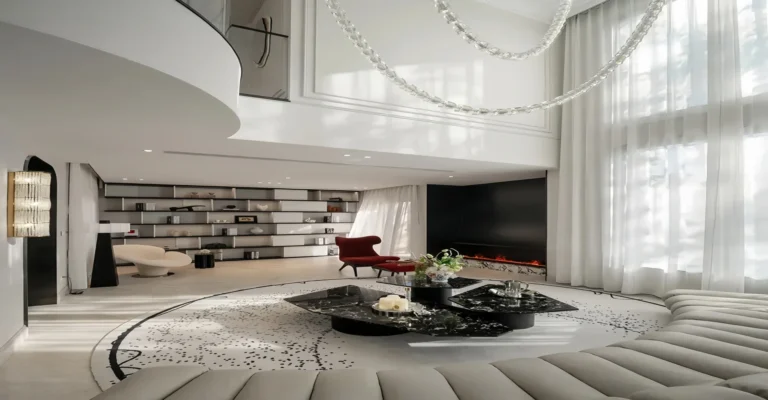 Contemporary villa design bright open-plan living spaces style