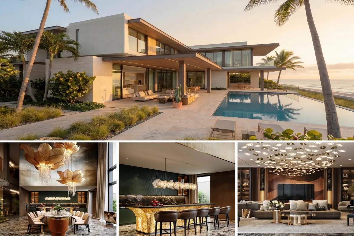 1.Contemporary Waterfront Arabic Villa with Infinity Pool and Luxury Living Spaces