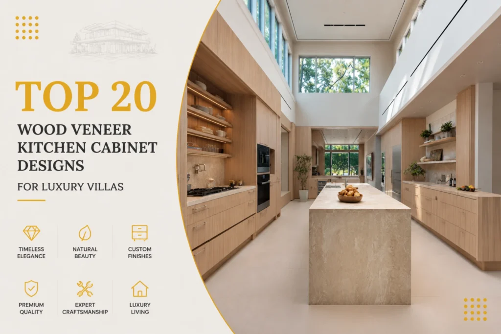 wood veneer kitchen cabinets