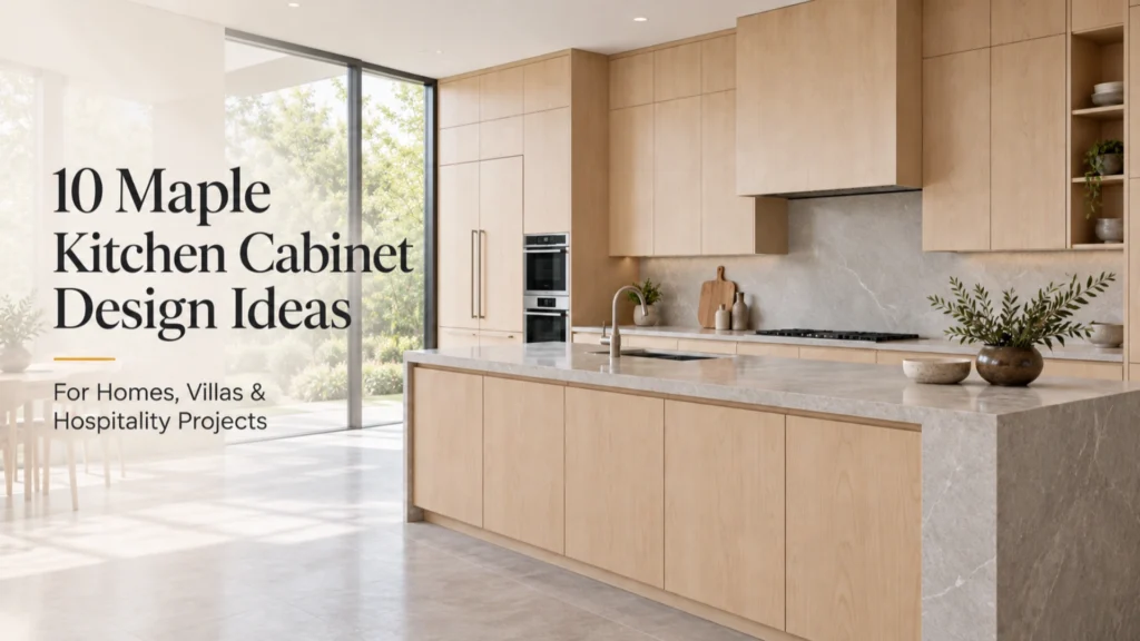 10 Maple Kitchen Cabinets Design Ideas for homes villas hospitality projects