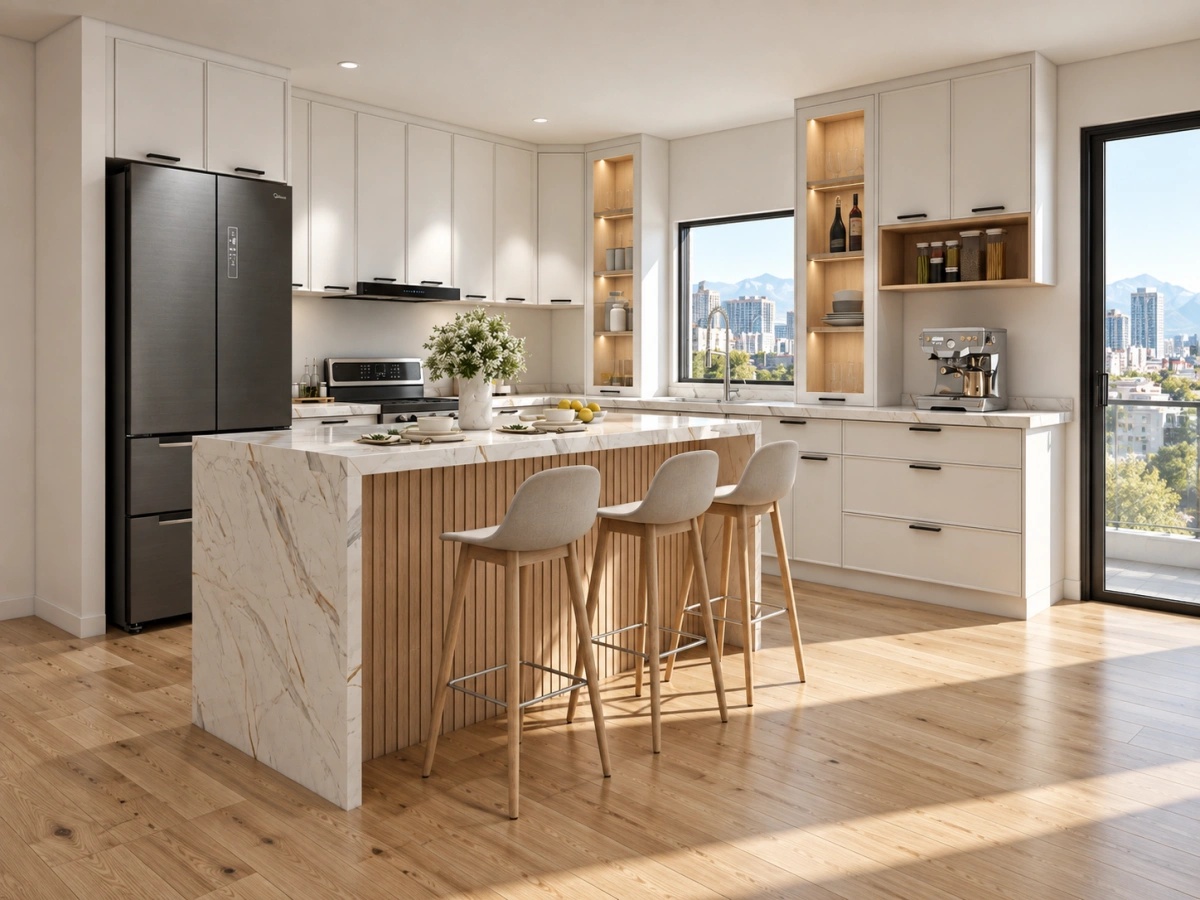 CenSo Home Slim Shaker Kitchen Cabinet