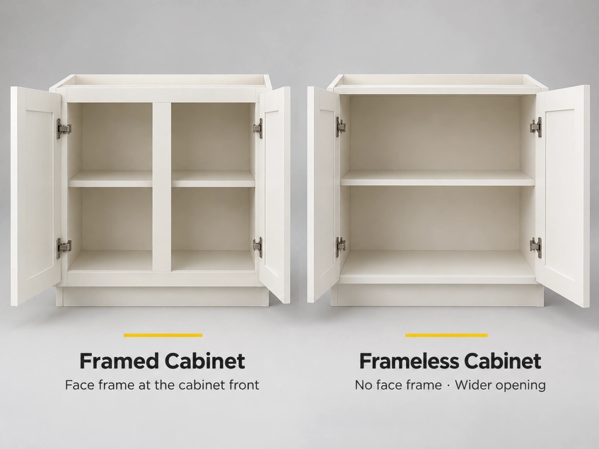 CenSo Home framed and frameless shaker kitchen cabinet