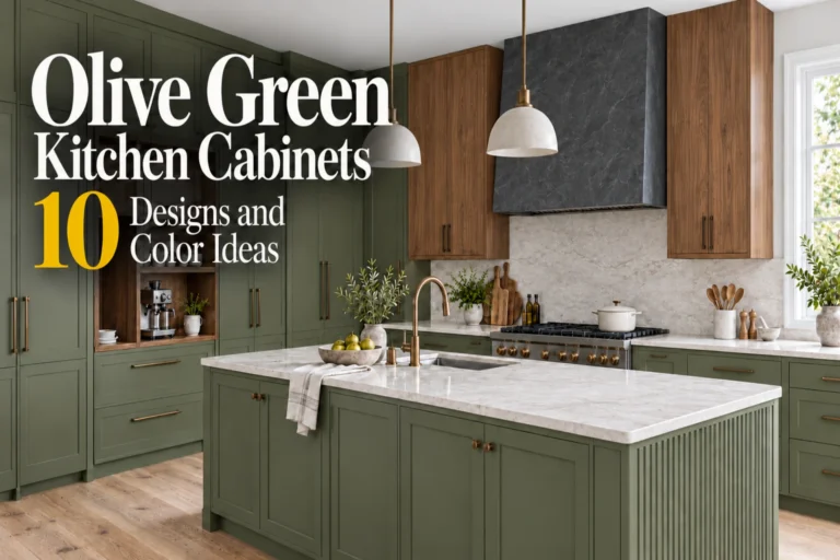 olive green kitchen cabinets
